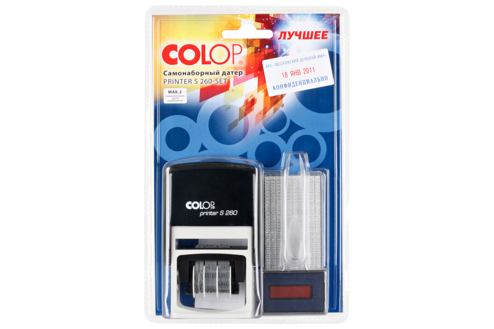 Colop Printer S260-SET самонаборный штамп с свободным полем (24 х 45 мм)