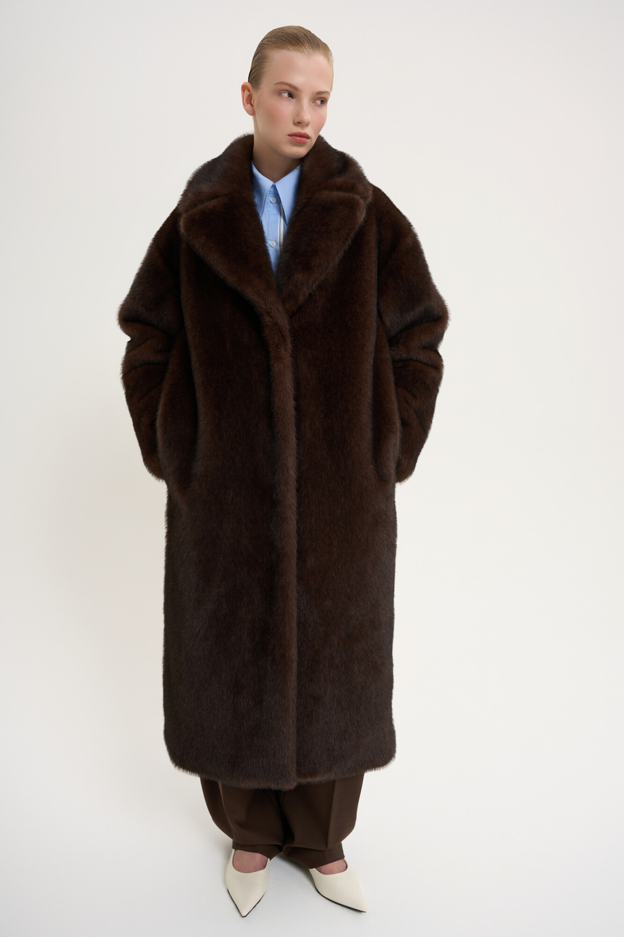 ЭКО-шуба Mommy, шоколадная