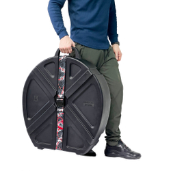 Кейс кофр ЧЕРНЫЙ для барабанных тарелок до 24" на колесах и с выдвижной ручкой DGCASE DARUMA 24-01А