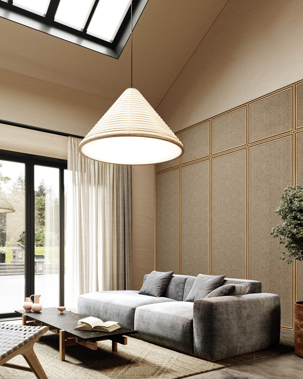 3-х местный нераскладной диван с лаундж модулем SAGA 010/005