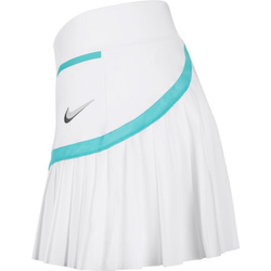 Теннисная юбка Nike Dri-Fit Spring Court Skirt W - white/white/washed teal/wolf grey
