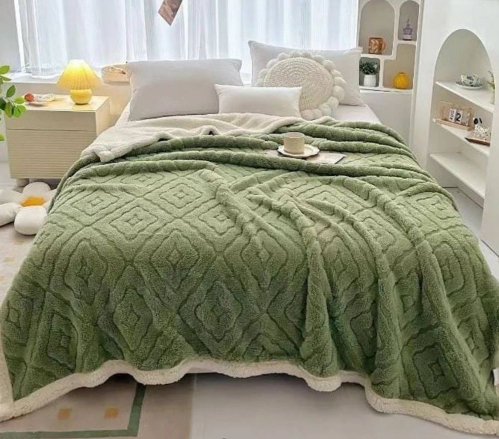 Плед РОМБ ВЯЗКА 2сп