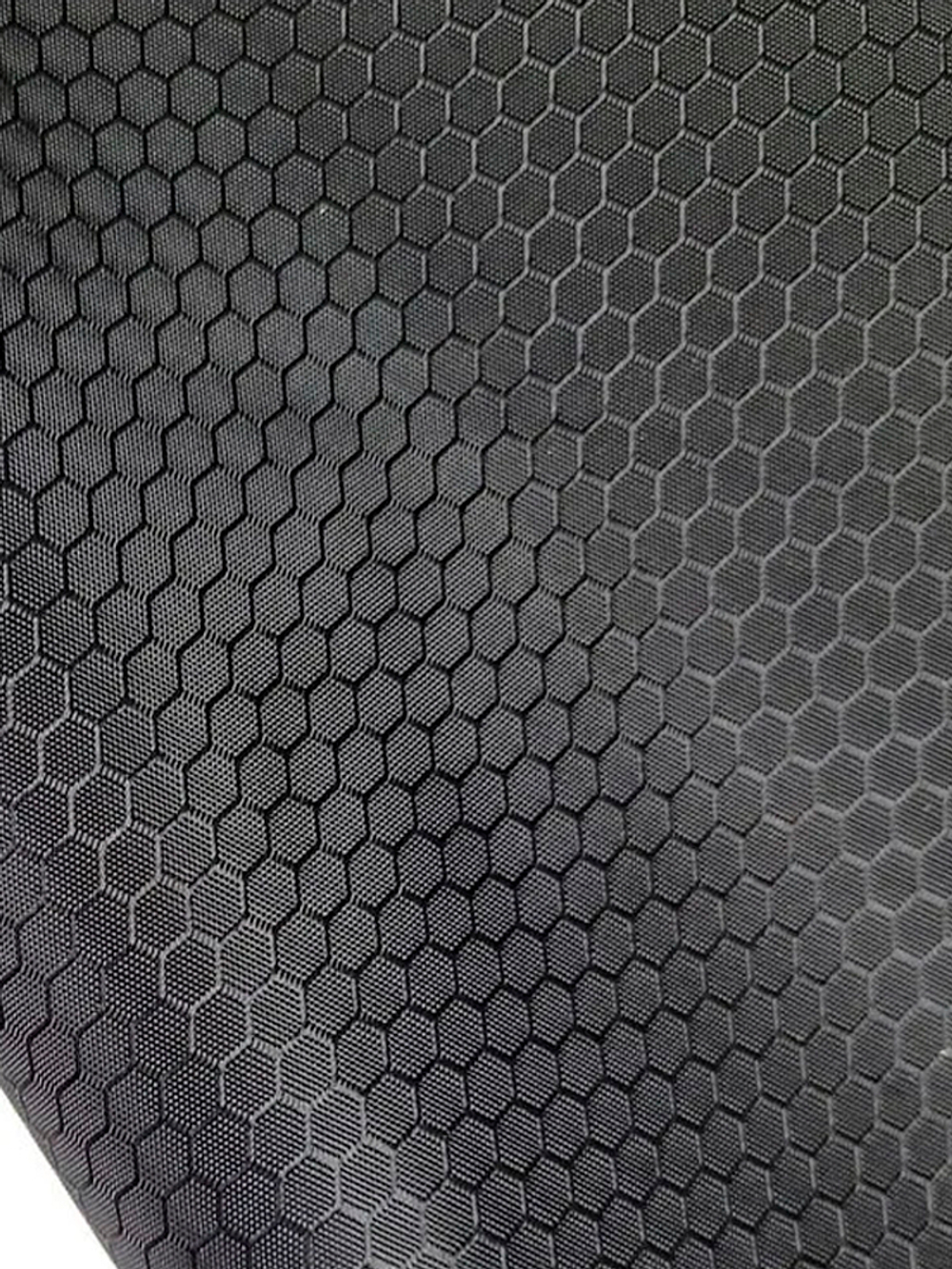 Ткань сумочно-рюкзачная Prival Oxford-420 PU 2000, 220г/м2, соты, чёрный, 1.5х1м