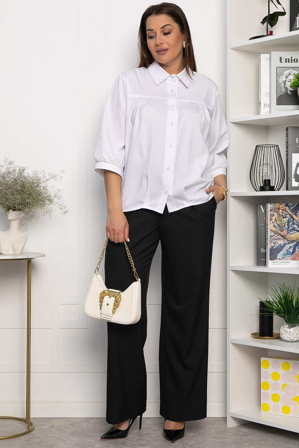 Рубашка Кира (белая) Б14222-4М LT Collection