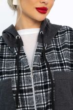 Рубашка с капюшоном Стокгольм (серая) Б14593-50М LT Collection