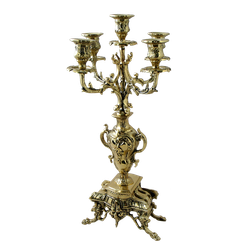 Bello De Bronze Каминные часы с канделябрами "Ажур"