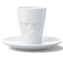 Кофейная пара Grumpy, 80 мл, белая