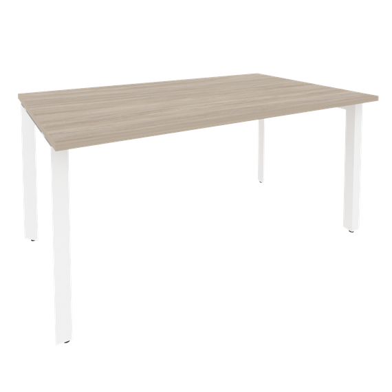 Onix Стол переговорный O.MP-PRG-1.4 Дуб Аттик/Металл Белый 1580*980*750