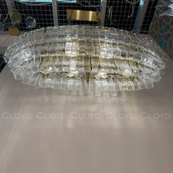 Люстра Cloyd NAMASTE C10 / шир. 100 см - латунь - прозрачн.стекло (арт.11690)