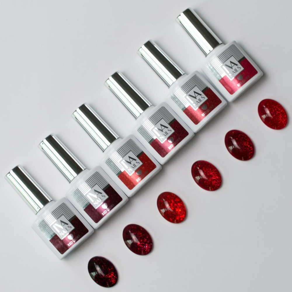 Гель-лак IVA NAILS RED GLOSS №6, 8ml