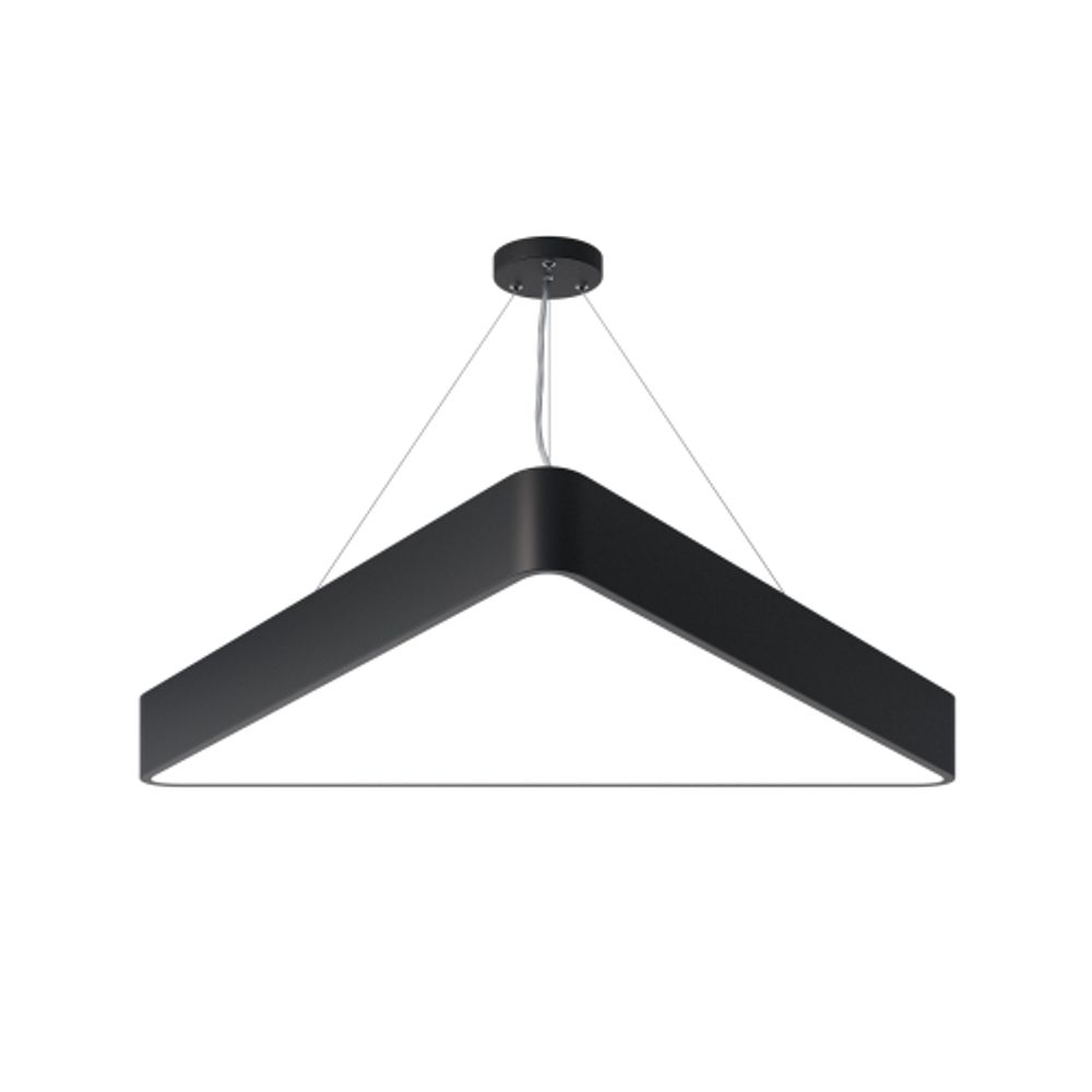 Светильник LED ЭРА Geometria SPO-152-B-40K-048 Delta 48Вт 4000К 3500Лм IP40 800*800*80 черный подвесной | Декоративные светильники Geometria