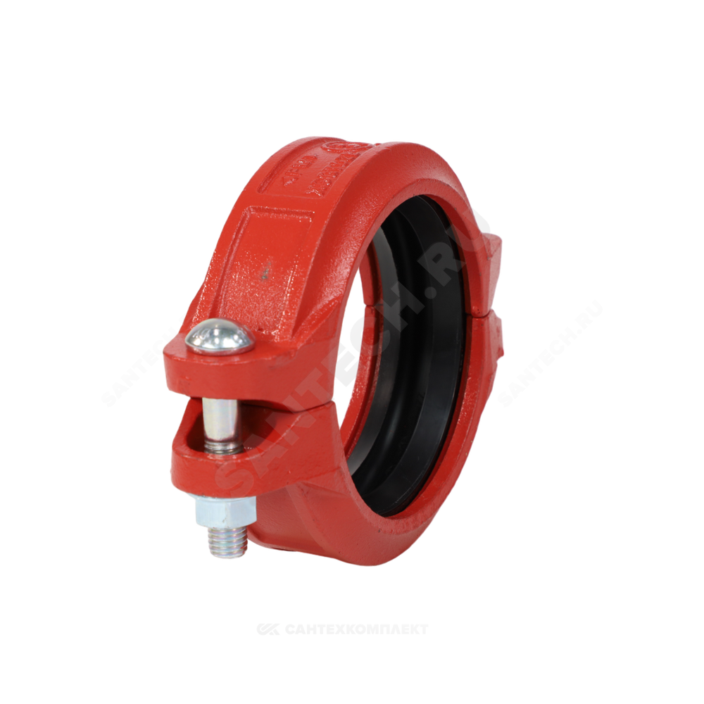 Муфта гибкая грувлок ковкий чугун XGQT02B Ду100 (Дн114) Ру25 JIANZHI