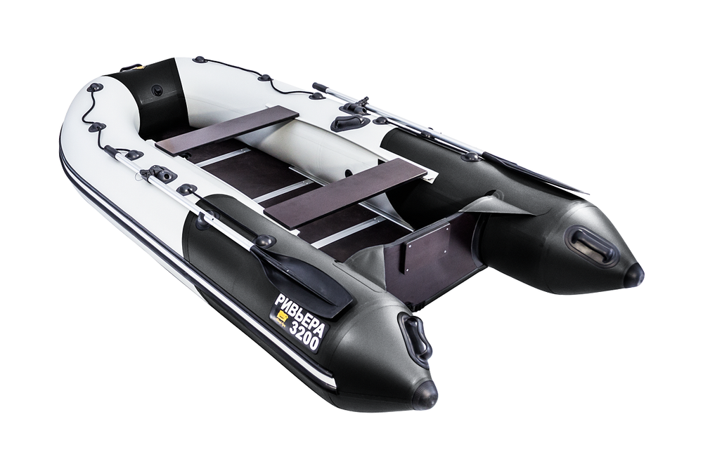 Ривьера 3200 СК серый-черный + PARSUN T 5.8 BMS (комплект лодка + мотор)