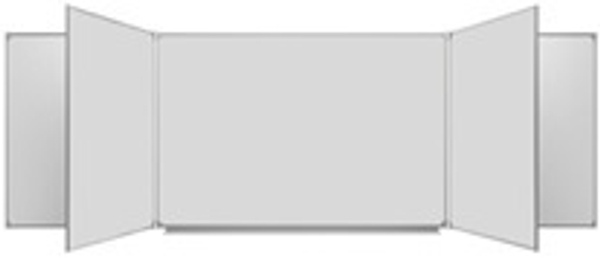 Пятиэлементная магнитная полимерная школьная доска 3400х1000 (маркерная)