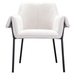 Стул Aline, шенилл, молочный