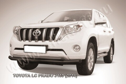 Защита переднего бампера Toyota Land Cruiser Prado J150 (2013-2017) d76+d57 черная