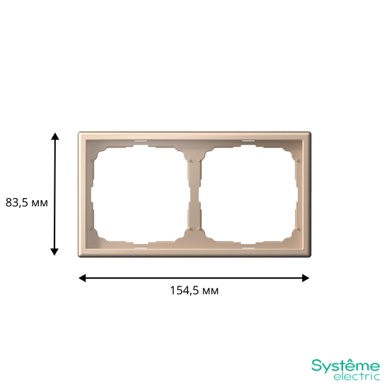 Рамка 2-м ArtGallery универс. песочн. SE GAL001202