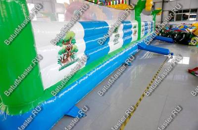Коммерческий надувной батут "Радужный город" 12*6*3 м