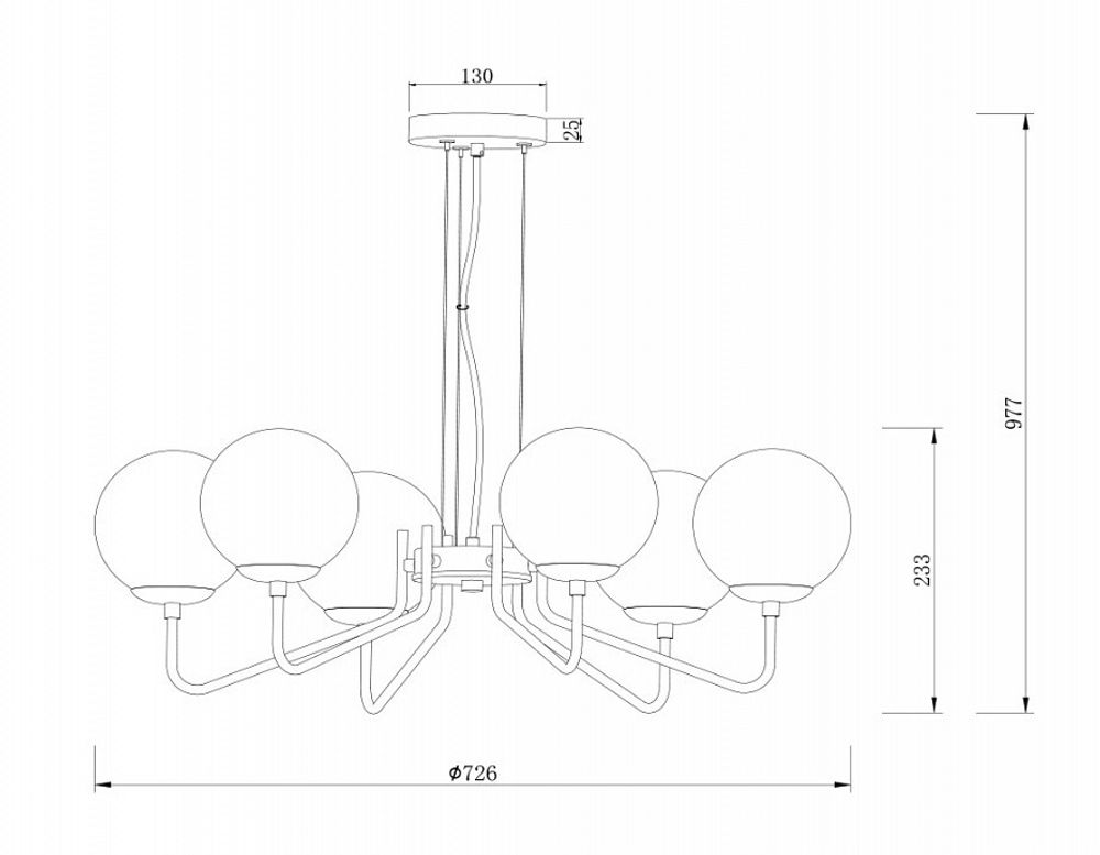 Подвесная люстра Freya Moricio FR5140PL-06GB