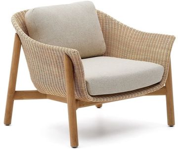 Кресло Galea из тикового дерева и синтетического ротанга La Forma Испания 