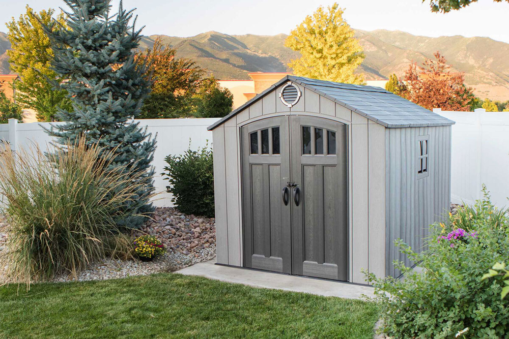 Сарай пластиковый усиленный WoodLook 8*10