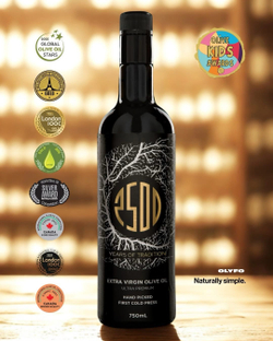 Оливковое масло OLIFO "2500 Yеars of Tradition" Extra Virgin, нерафинированное, 0,5л ж/б, Тунис