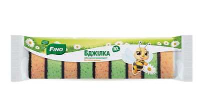 Губка кухонная Fino Пчелка (10 шт)
