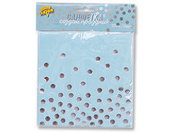 Салфетка Горошек серебряный, 33 см, 6 шт.