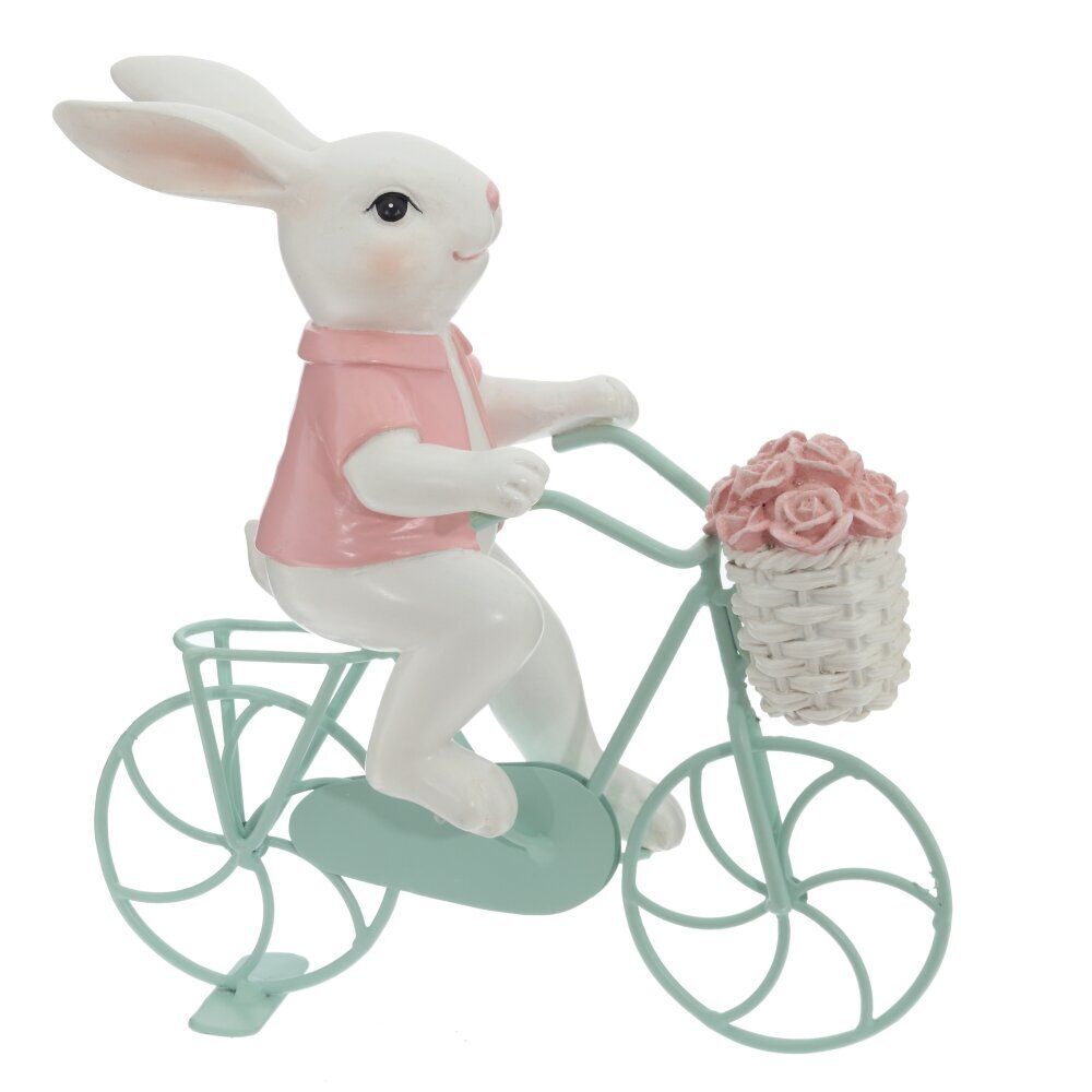 GAEM Фигурка декоративная "Заяц на велосипеде", L17,5 W6 H19,5 см