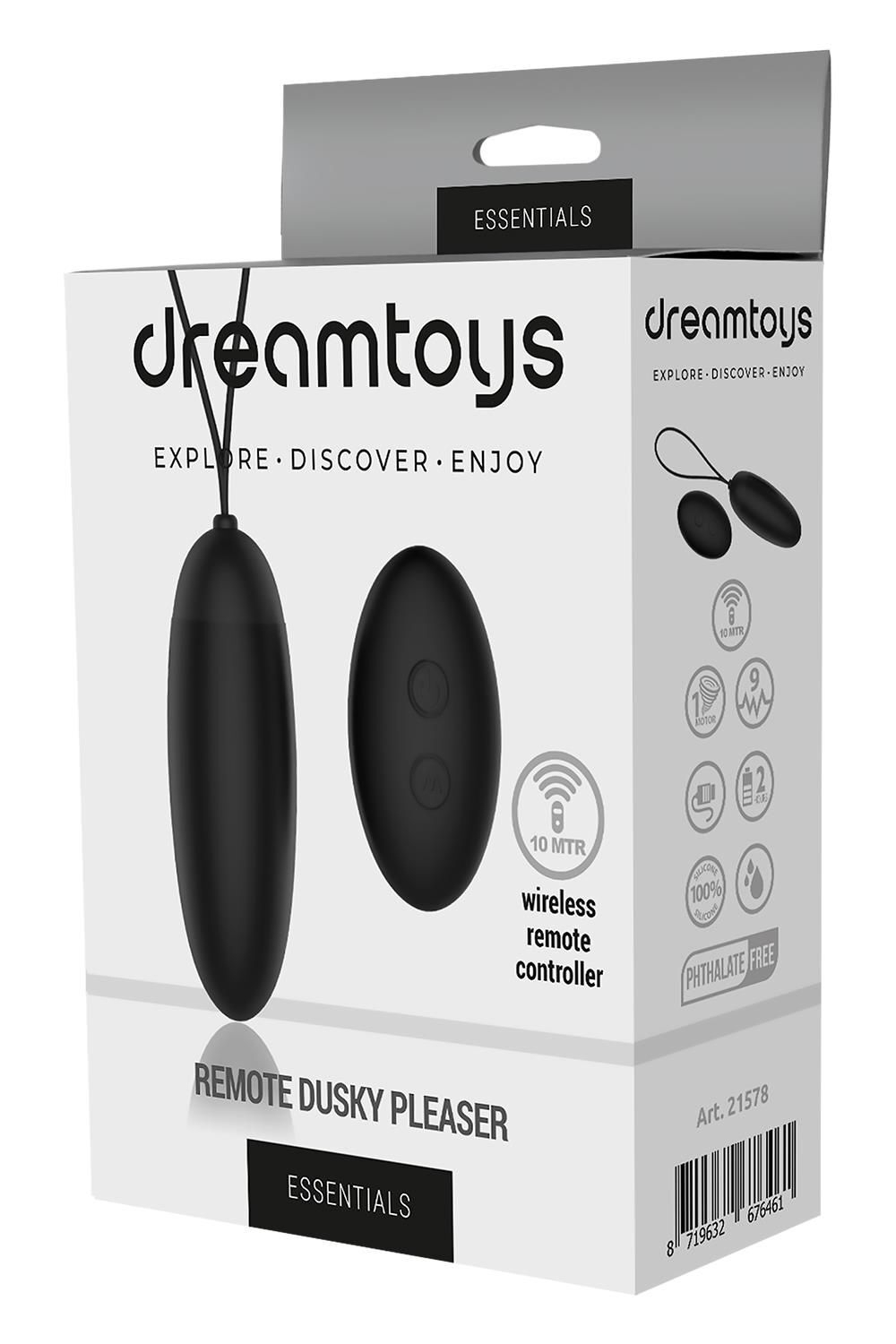 Черное виброяйцо Remote Dusky Pleaser