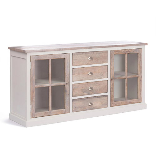 Комод Secret De Maison RIVIERA ( mod.095 ) дерево манго, 175х45х88 см, Antique white/white wash