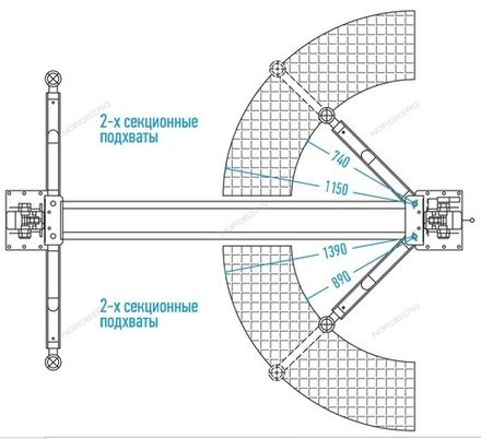 Цена на NORDBERG (N4121B-4T) Подъемник 2-стоечный 4 т, 220 В