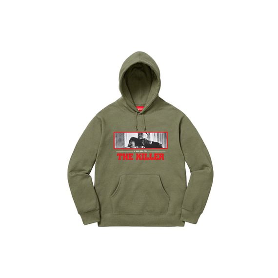 Supreme FW18 The Killer Hooded Sweatshirt Light Olive