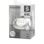 Пустышка анатомическая Suavinex Bonhomia SX Pro белый, 6–18 мес