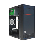 Корпус BaseTech M3404, БП:450W, mATX, чёрный, 2xUSB2, 1xUSB3 (BT-M3404-450W-B)