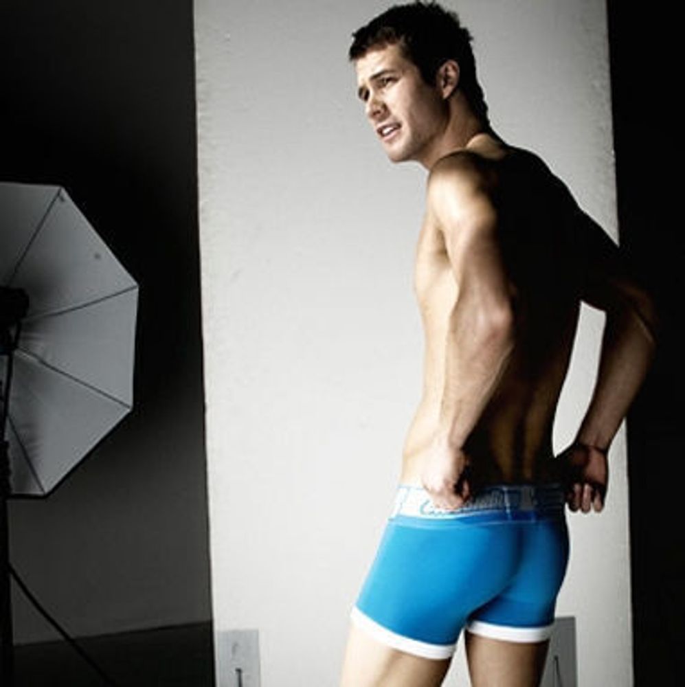 Мужские трусы боксеры Aussiebum Lightening Boxers Blue AB00143