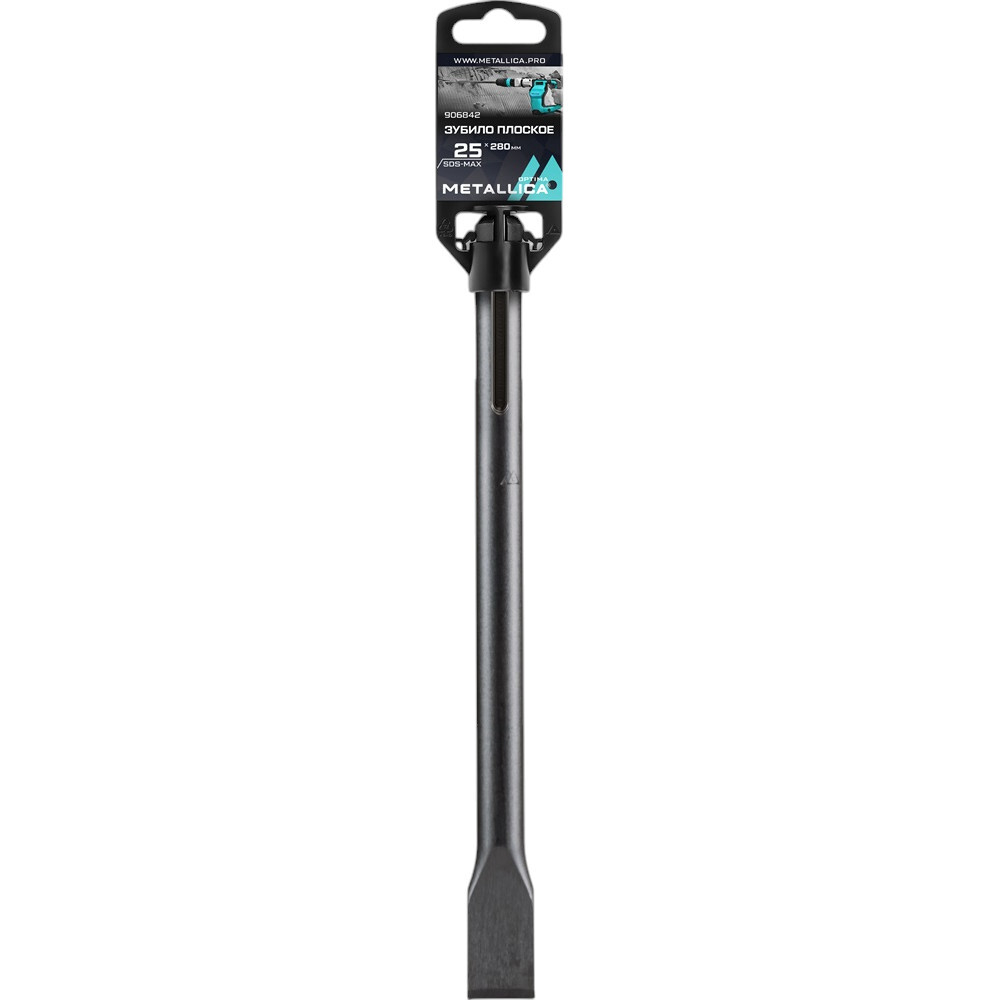 Зубило SDS-max METALLICA Optima 25х280/140 мм, по бетону   906842