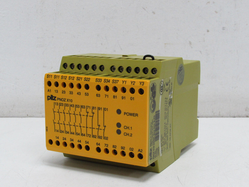Pilz PILZ PNOZ X10 24VDC 6n/o 4n/c 3LED Ident.No. 774709