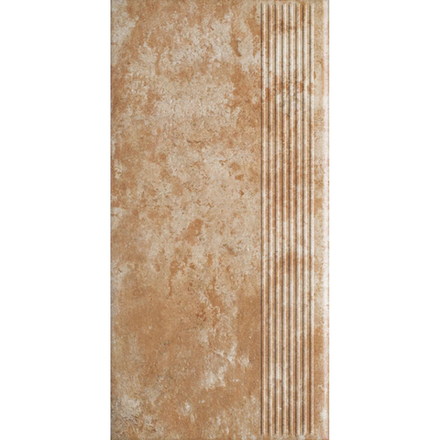 Paradyz Ilario Ochra - Ступень простая структурная с насечками 300x600