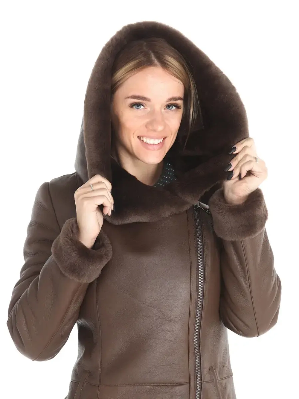 Женская дубленка натуральная Турция