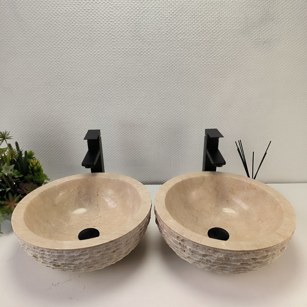 Раковина из мрамора ПАРА! Bowl Cream Marmo BM-62908 40*40*15 98