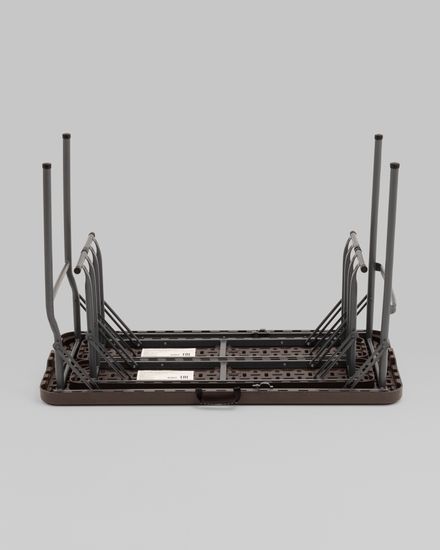 Комплект стола и двух скамеек Кейт коричневый