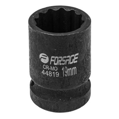 Головка ударная 19мм 12гр. 1/2'' Forsage F-44819