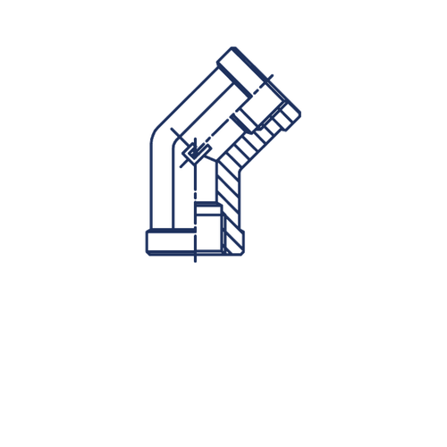 Штуцер FSC45 BSP 1/2" BSP 1/2"