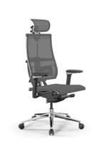 Офисное кресло Metta Yoga Y 4DF B2-5D - YM93 /Kc00/Nc00/D15P/H13mM-3D(M26.B35.G25.W03), Серый/Тёмно-серый