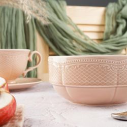 Салатник 800 мл d 14,6 см h7 см Aristocrat Peach Tea Stackable Noble [6]