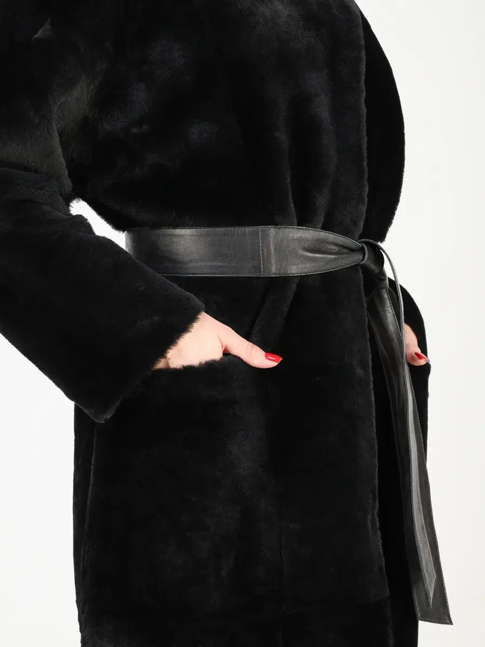 Дубленка зимняя шуба натуральная двухсторонняя оверсайз