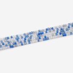 Хрустальные бусины, оттенок "Волна в Канагаве", 3*2,5мм, рондель