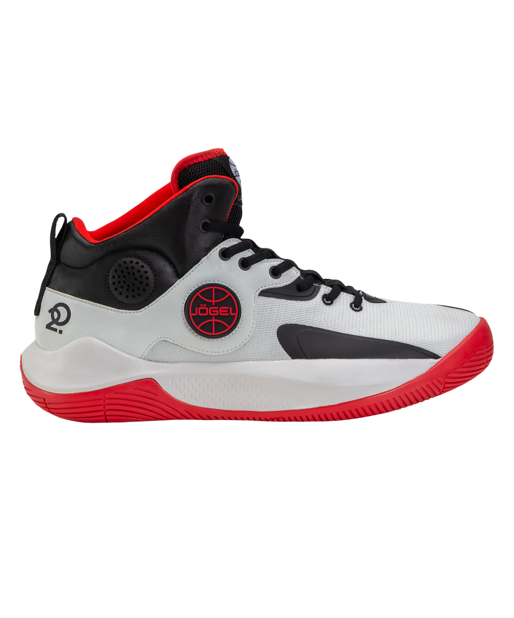 Кроссовки баскетбольные Launch MID, White/black/red