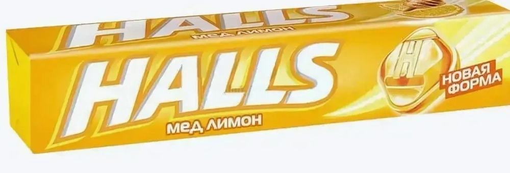 Карамель леденцовая HALLS Мед и лимон (Россия) 25г